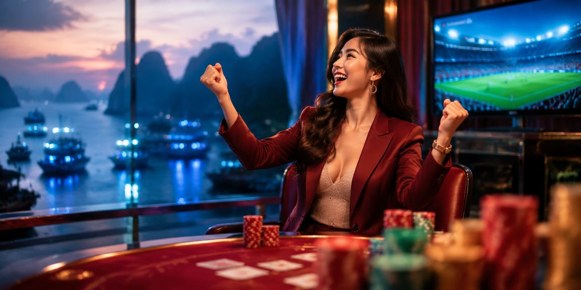 Khung cảnh vịnh Hạ Long và trải nghiệm chơi baccarat trực tuyến trên thiết bị di động